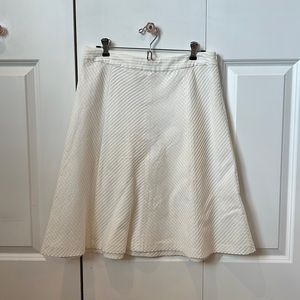 Banana Republic White A-Line Skirt